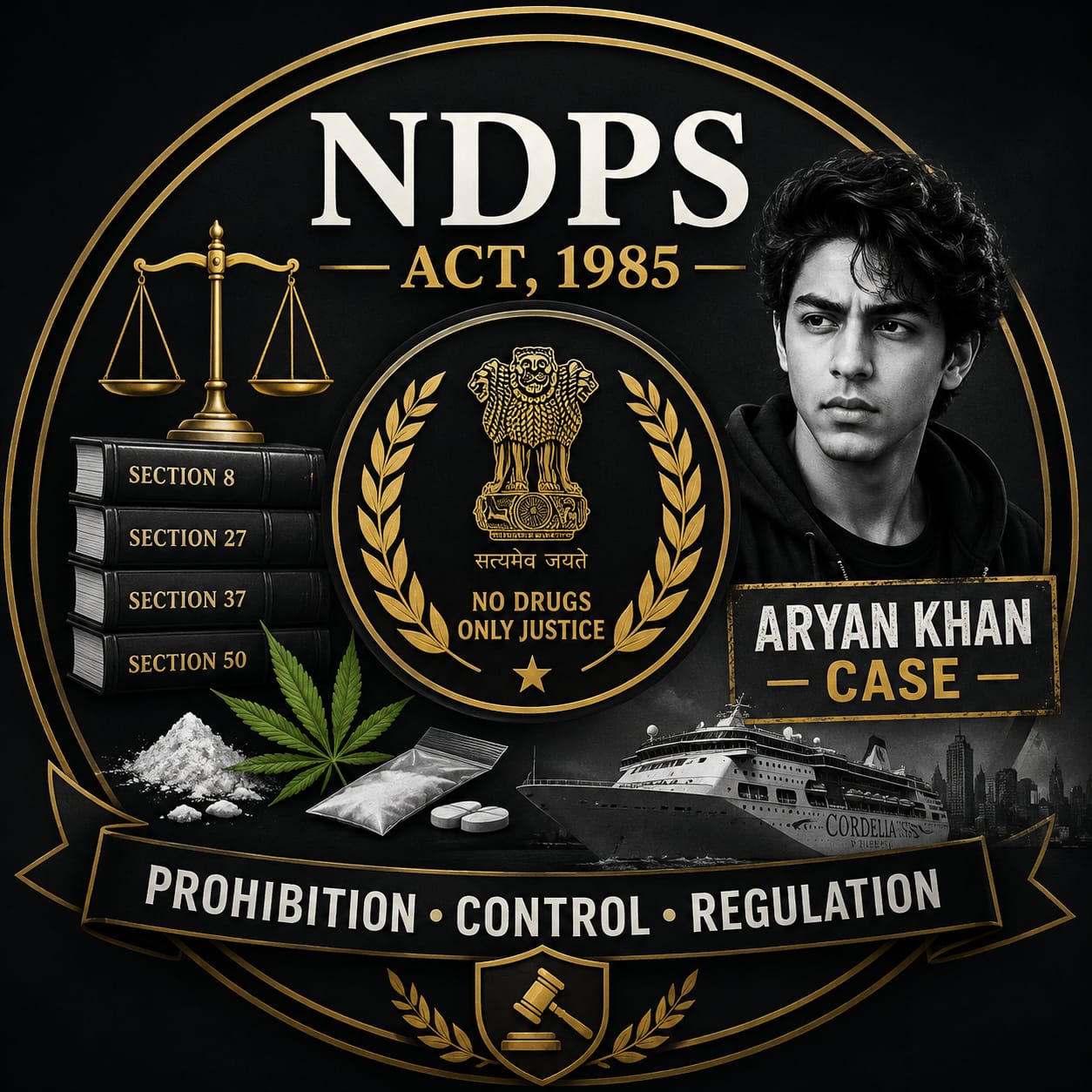 Read more about the article Aryan Khan NDPS Case (Cordelia Cruise Drugs Case, 2021)